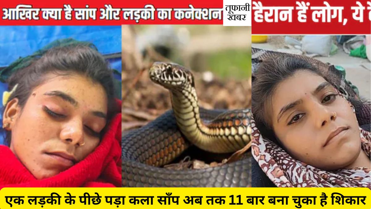 Snake Attack on girl